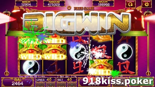 Jin Qian Wa on 918Kiss with a large BIG WIN banner and paint-splash effects over reels full of golden toad WILD symbols and yin-yang discs